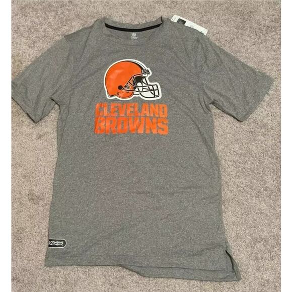 NFL Team Apparel Mens CLEVELAND BROWNS Short Sleeve Lightweight T Shirt Size S - Picture 1 of 4